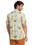 ATP-2407 ACROSS THE POND Men's Casual Printed Shirt