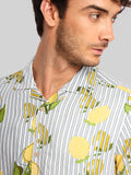 ATP-2407 ACROSS THE POND Men's Casual Printed Shirt