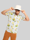 ATP-2407 ACROSS THE POND Men's Casual Printed Shirt