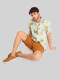 ATP-2407 ACROSS THE POND Men's Casual Printed Shirt