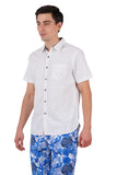 ATP-GO -2108 ACROSS THE POND S/S Men's Casual Printed Shirt