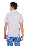 ATP-GO-2088 ACROSS THE POND S/S Men's Casual Printed Shirt