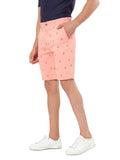 HB-7007M-Hook  Across The Pond Men's Hook Printed Cotton Shorts