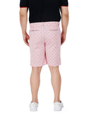 HB-7028 Across The Pond Men's Polka Dot Printed Cotton Shorts