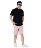 HB-7028 Across The Pond Men's Polka Dot Printed Cotton Shorts