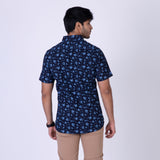 ATP-2116 ACROSS THE POND S/S Men's Casual Printed Shirt