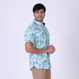 ATP-2123 ACROSS THE [OND S/S Men's Casual Printed Shirt