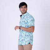 ATP-2123 ACROSS THE [OND S/S Men's Casual Printed Shirt