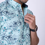 ATP-2123 ACROSS THE [OND S/S Men's Casual Printed Shirt