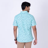 ATP-2117 ACROSS THE POND S/S Men's Casual Printed Shirt