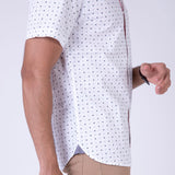 ATP-2115 ACROSS THE POND S/S  Men's Casual Printed Shirt