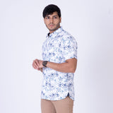 ATP-2123 ACROSS THE [OND S/S Men's Casual Printed Shirt