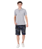 HB-7028 ACROSS THE POND S/S Men's Casual Camo Printed Shorts