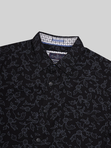 ATP-2191 ACROSS THE POND S/S Men's Casual Printed Shirt