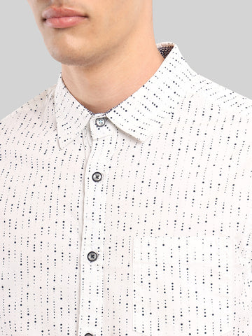 ATP-2128222-Dotted printed shirt