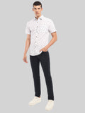 ATP-2133222 MENS S/S PRINTED SHIRT 100% COTTON PEACHED POPLIN