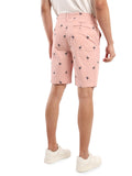 HB-7007H-Flamingo Across The Pond Men's Flamingo Printed Cotton Shorts