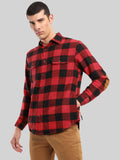 LONG SLEEVE FLANNEL JACKET SHIRT