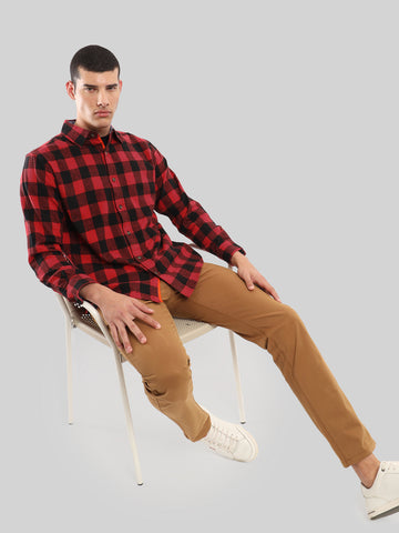 LONG SLEEVE BRUSHED FLANNEL SHIRT