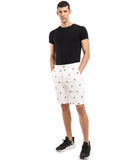 HB-7007H-Flamingo Across The Pond Men's Flamingo Printed Cotton Shorts