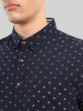 ATP-2127222 MENS S/S PRINTED SHIRT 100% COTTON PEACHED POPLIN