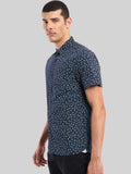 ATP-2134222 MENS S/S PRINTED SHIRT 100% COTTON PEACHED POPLIN