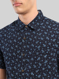 ATP-2133222 MENS S/S PRINTED SHIRT 100% COTTON PEACHED POPLIN