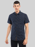 ATP-2133222 MENS S/S PRINTED SHIRT 100% COTTON PEACHED POPLIN