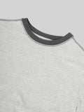 ATP-1100K122 Across the pond Men's short sleeve printed crew /contrast neck T-Shirt