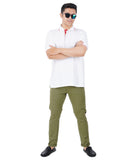 ATP-5016 Across The Pond Men's  Coloured Solid 5 Pocket Stretch Pants