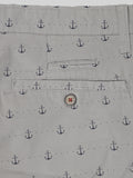 HB-7007C-Anchor  Across The Pond Men's Anchor Printed Cotton Shorts