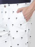 HB-7007N-PALM TREE Across The Pond Men's Palm Tree Printed Cotton Shorts