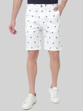 HB-7007N-PALM TREE Across The Pond Men's Palm Tree Printed Cotton Shorts