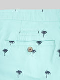 HB-7007N-PALM TREE Across The Pond Men's Palm Tree Printed Cotton Shorts