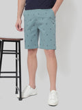 HB-7007M-Hook  Across The Pond Men's Hook Printed Cotton Shorts