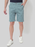 HB-7007M-Hook  Across The Pond Men's Hook Printed Cotton Shorts