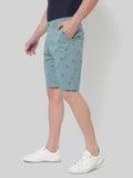 HB-7007M-Hook  Across The Pond Men's Hook Printed Cotton Shorts