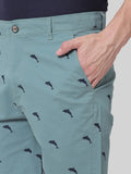 HB-7007120J-Dolphin  Across The Pond Men's Dolphin Printed Cotton Shorts