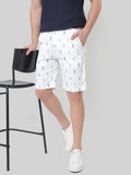 HB-7007F-Lighthouse   Across The Pond Men's Light House Printed Cotton Shorts