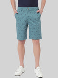 HB-7007G-PINEAPPLE  Across The Pond Men's Pineapple Printed Cotton Shorts