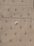 HB-7007C-Anchor  Across The Pond Men's Anchor Printed Cotton Shorts