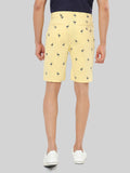 HB-7007H-Flamingo Across The Pond Men's Flamingo Printed Cotton Shorts