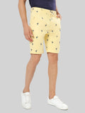 HB-7007H-Flamingo Across The Pond Men's Flamingo Printed Cotton Shorts