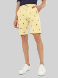 HB-7007H-Flamingo Across The Pond Men's Flamingo Printed Cotton Shorts