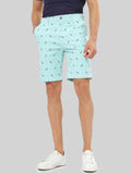 HB-7007G-PINEAPPLE  Across The Pond Men's Pineapple Printed Cotton Shorts