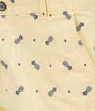 HB-7007G-PINEAPPLE  Across The Pond Men's Pineapple Printed Cotton Shorts