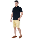 HB-7007G-PINEAPPLE  Across The Pond Men's Pineapple Printed Cotton Shorts