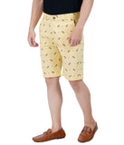 HB-7007G-PINEAPPLE  Across The Pond Men's Pineapple Printed Cotton Shorts