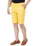 HB-7034  Across The Pond Men's inner Beauty Trim Solid Cotton Shorts