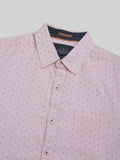 ATP-2132222 MENS S/S PRINTED SHIRT 100% COTTON PEACHED POPLIN